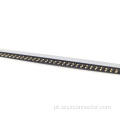 2,0 mm de cabeçalho feminino em linha reta 40p
